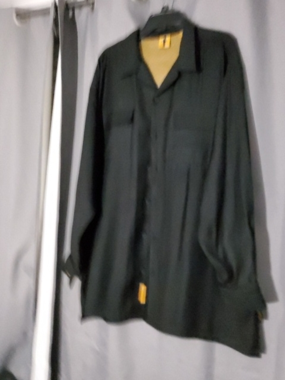 Men's Black Button-Up Shirt